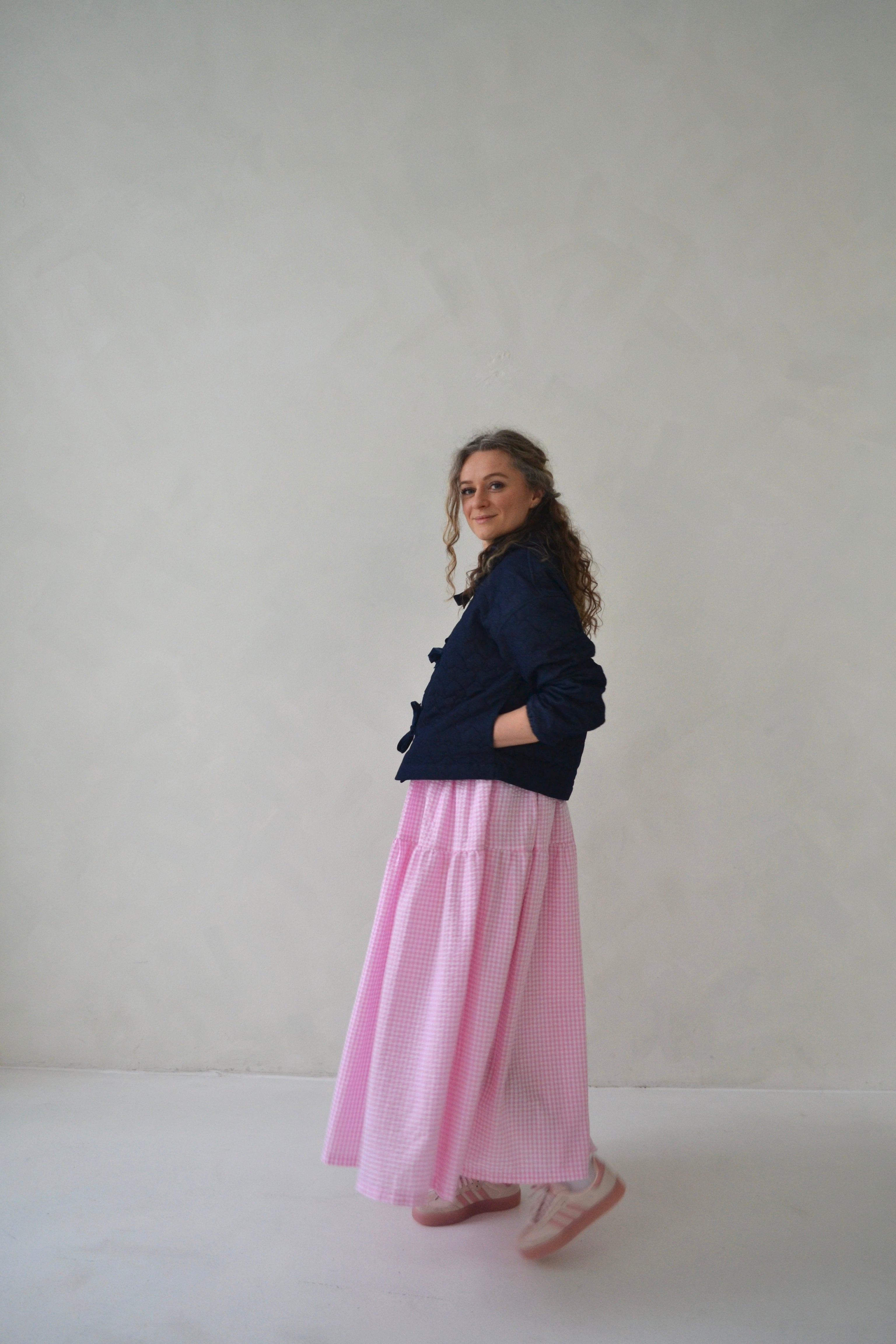 Džínová bundička s mašličkami SKAIA PRE-ORDER