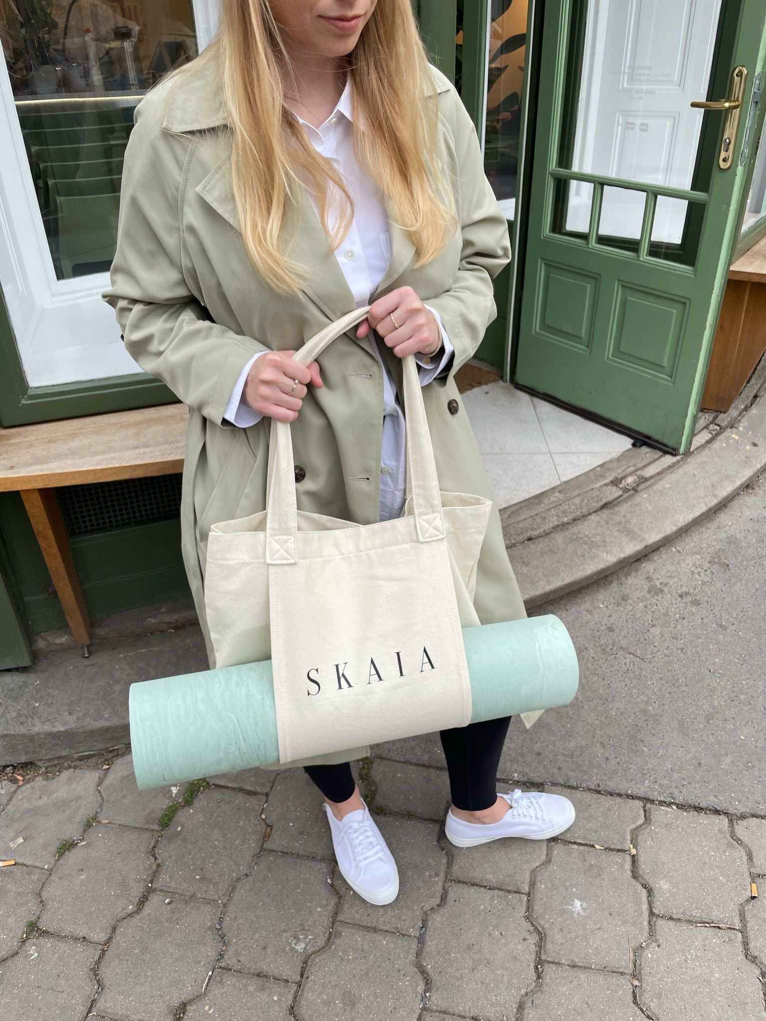 Velká plátěná yoga taška - SKAIA